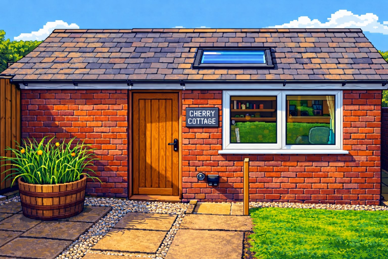 Cherry Cottage retro apartment interior